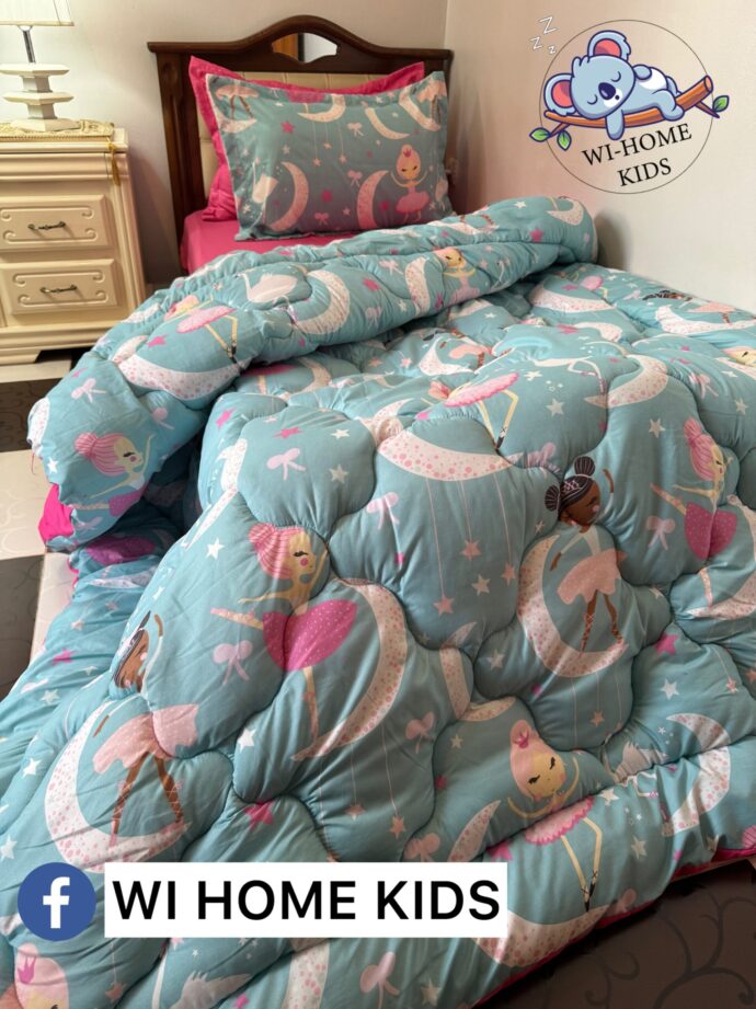 Couette croizssant fille 4 pieces