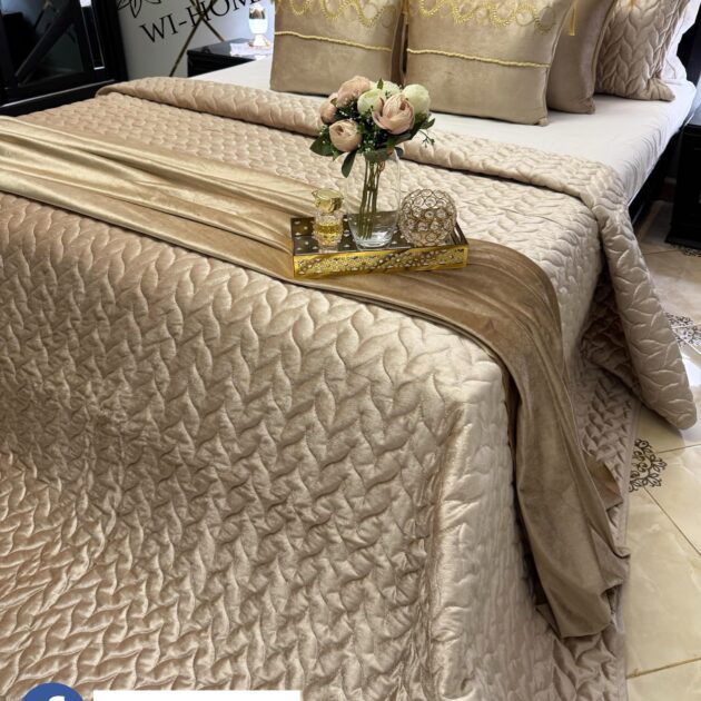 Couvre au lit kadhifa beige 10 pieces