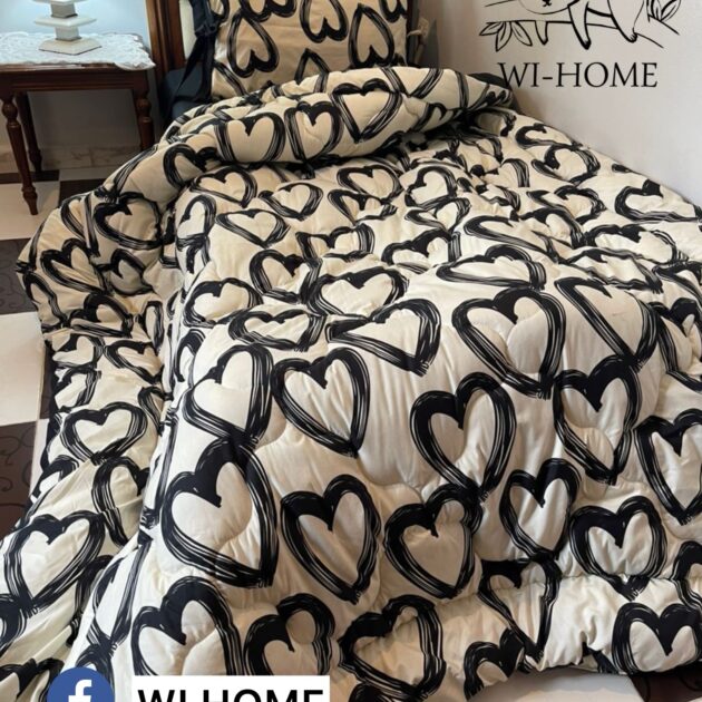Couette love noir 1p