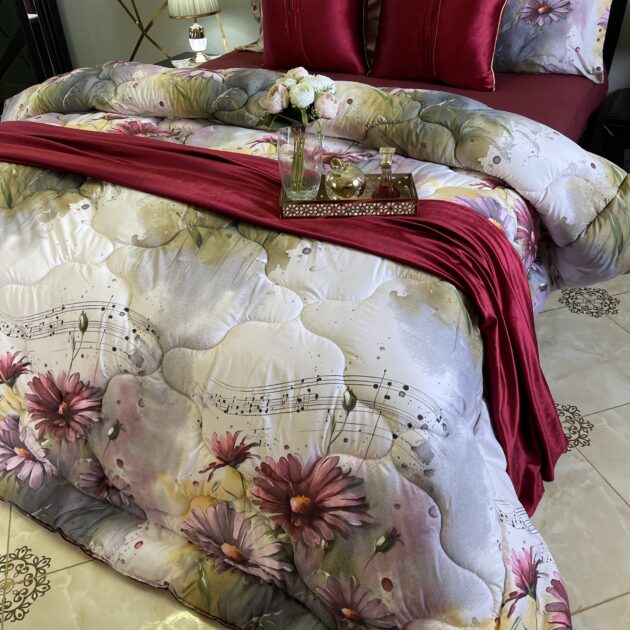 Couette fleurrete 6 pieces