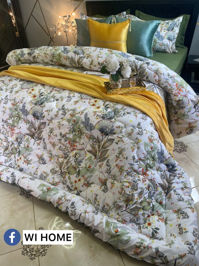 Couette vert 6 pièces